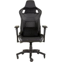 CORSAIR - T1 RACE 2018 Gaming Chair - Black/Black - Front_Zoom