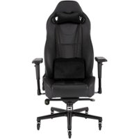 CORSAIR - T2 ROAD WARRIOR Gaming Chair - Black/Black - Front_Zoom