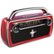 Left Zoom. ION Audio - Portable AM/FM Radio - Silver/Red/Black.