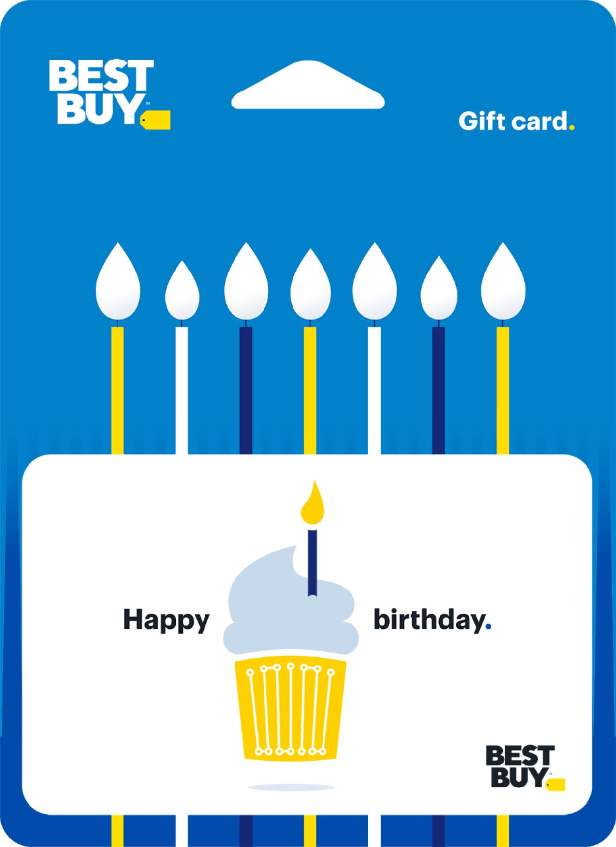 Questions and Answers Best Buy® 75 Birthday Cupcake Gift Card 6289632