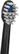 Left. Waterpik - Sonic-Fusion Replacement Brush Heads (4-Pack) - Black.
