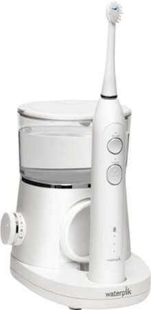 Waterpik - Sonic-Fusion Rechargeable Flossing Toothbrush - White/Chrome