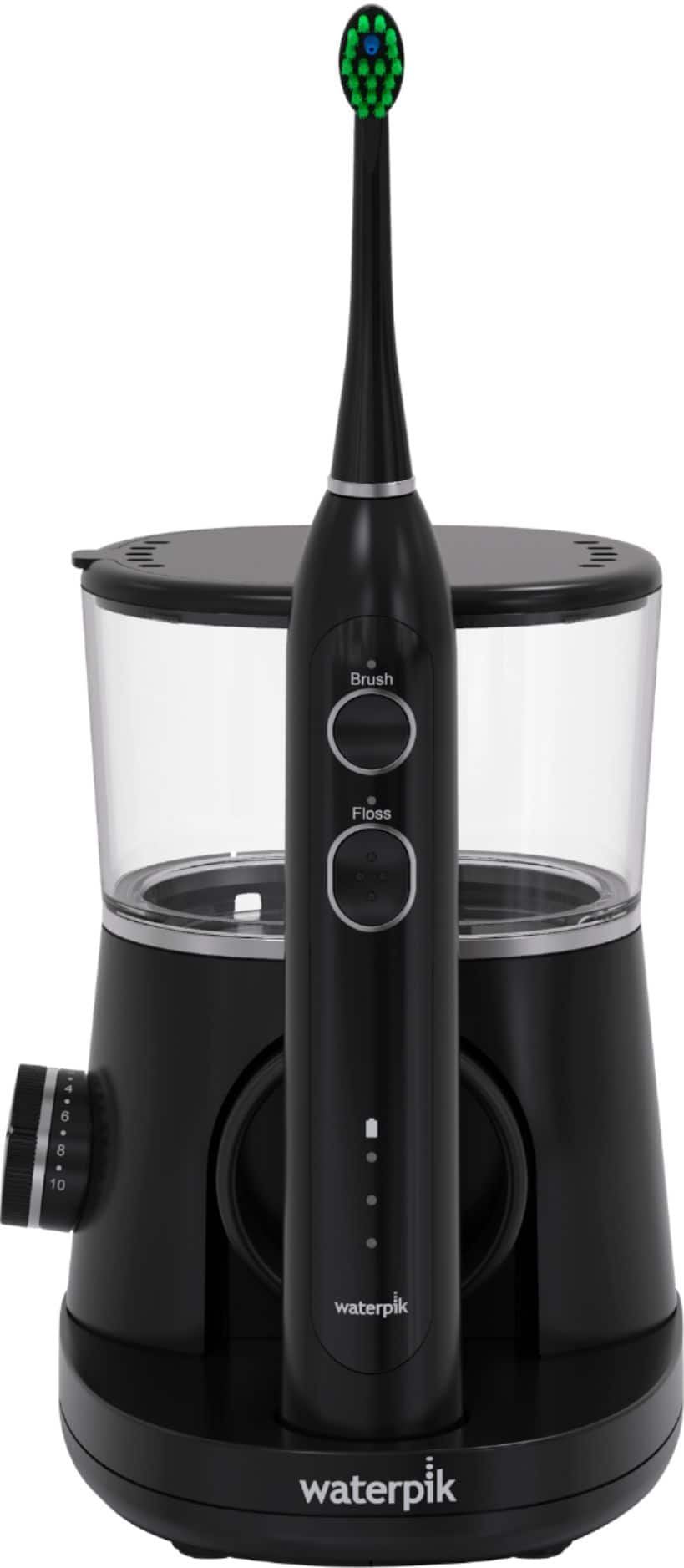 Alt View 13. Waterpik - Sonic-Fusion Recharegable Flossing Toothbrush - Black/Chrome.