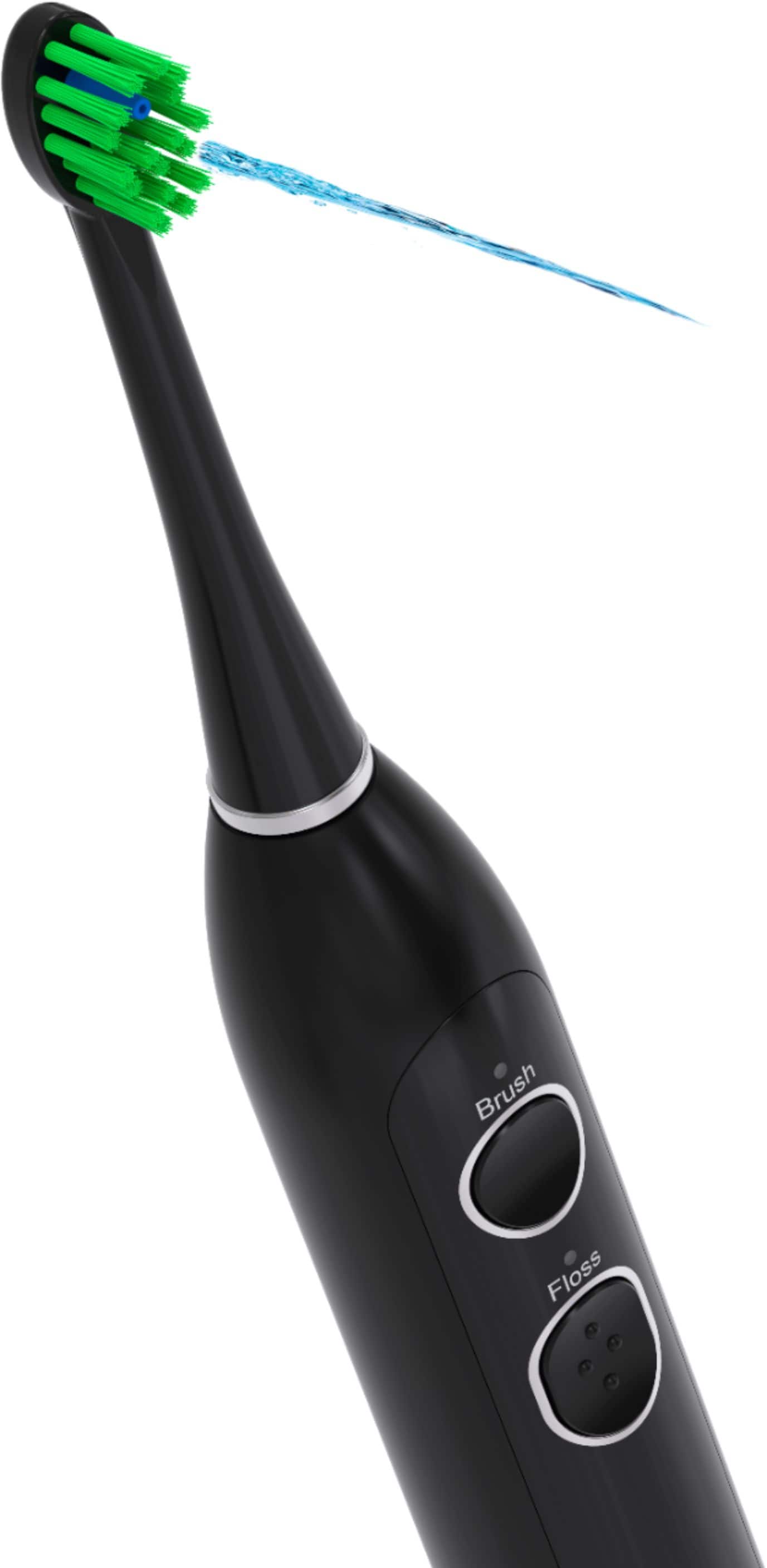 Alt View 15. Waterpik - Sonic-Fusion Recharegable Flossing Toothbrush - Black/Chrome.