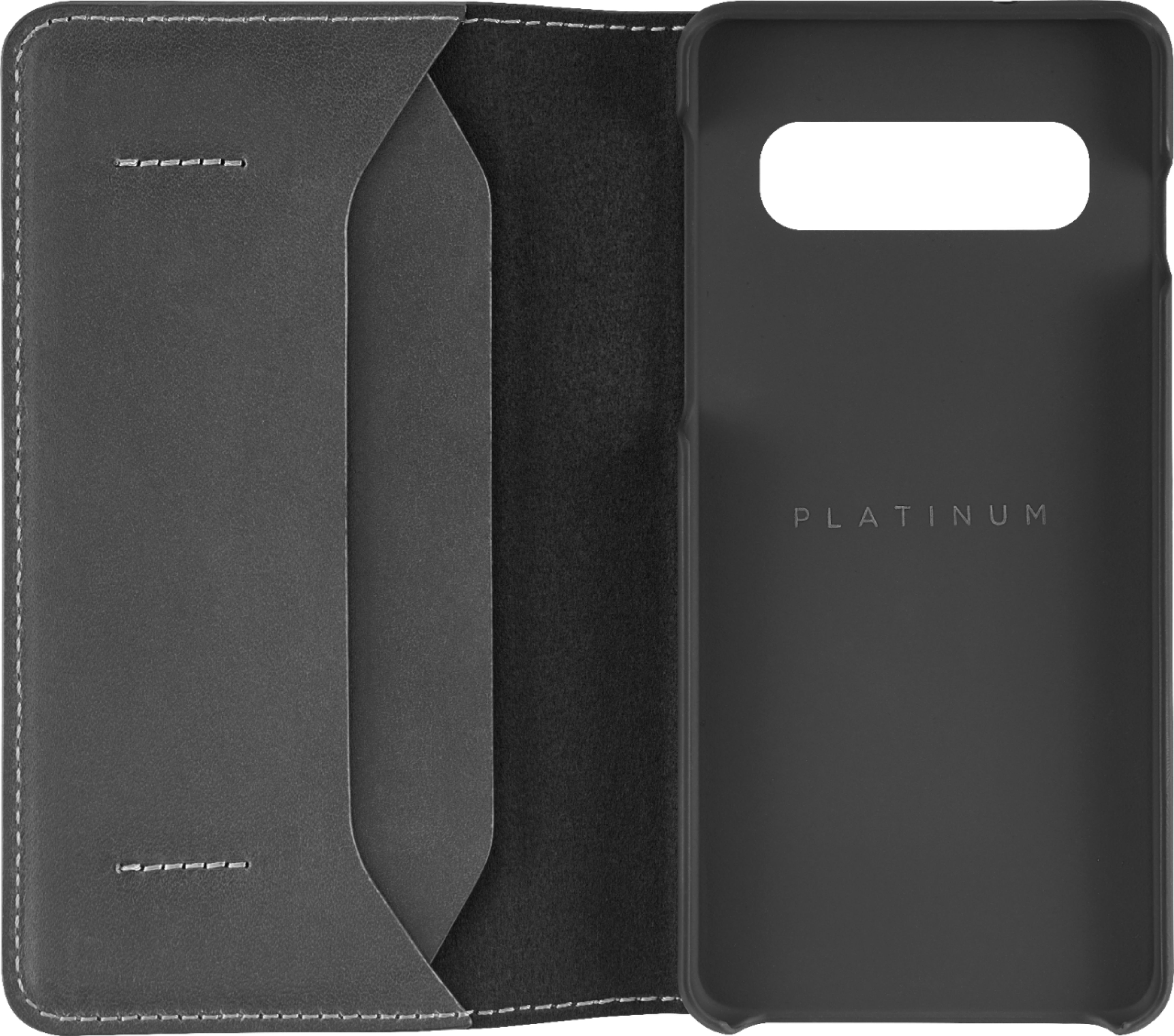 Best Buy: Platinum™ Folio Case for Samsung Galaxy S10 Black PT 