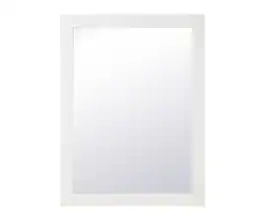 Elegant Decor - Aqua rectangle vanity mirror 27 inch - White