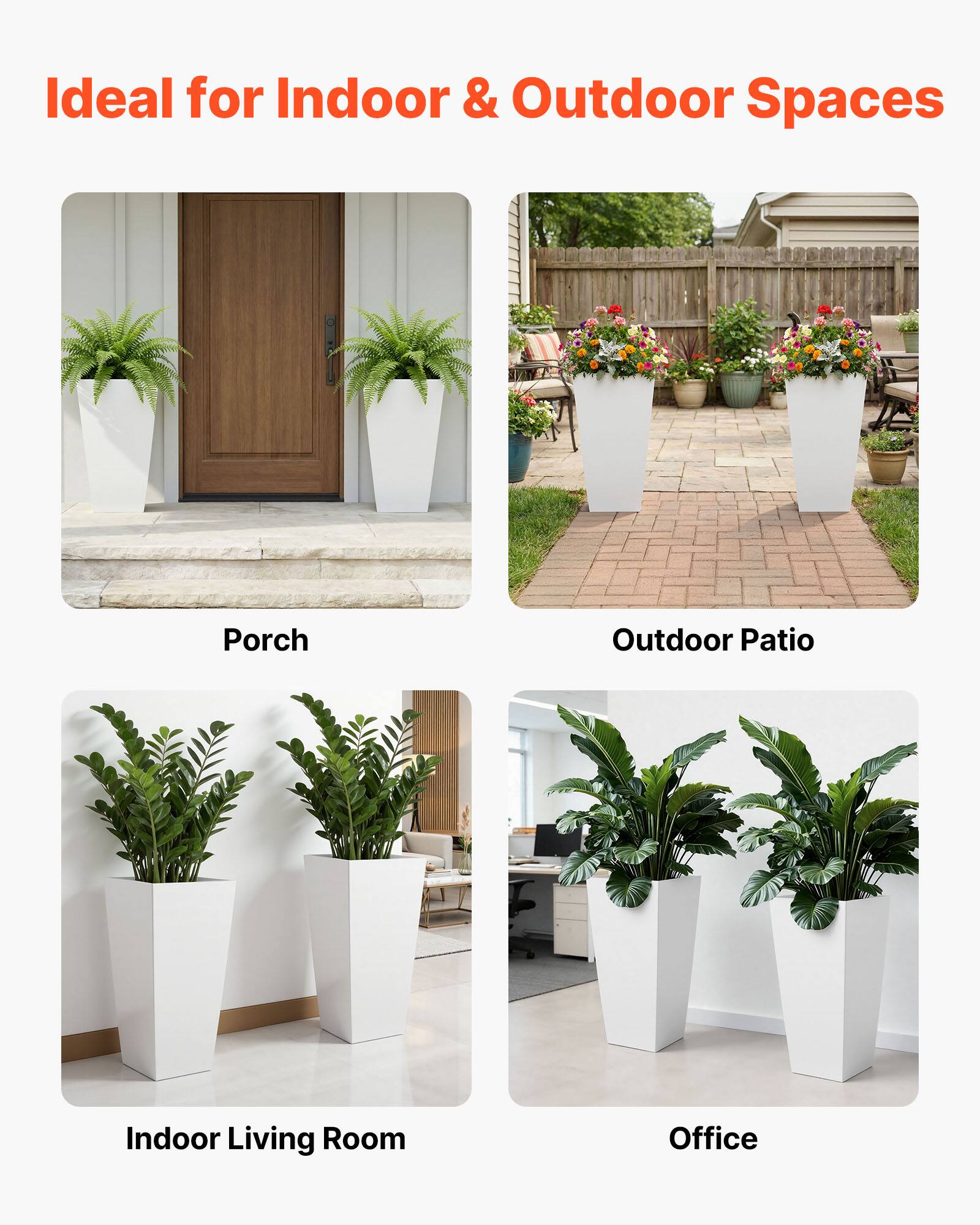 Ideal for Indoor & Outdoor Spaces

- Porch
- Outdoor Patio
- Indoor Living Room
- Office