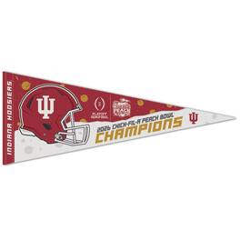 WinCraft - Indiana Hoosiers 2026 Peach Bowl Champions 12" x 30" Premium Pennant - Multicolor