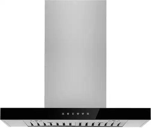 Front. JennAir - 30" Recirculating Range Hood - Lustre Stainless.