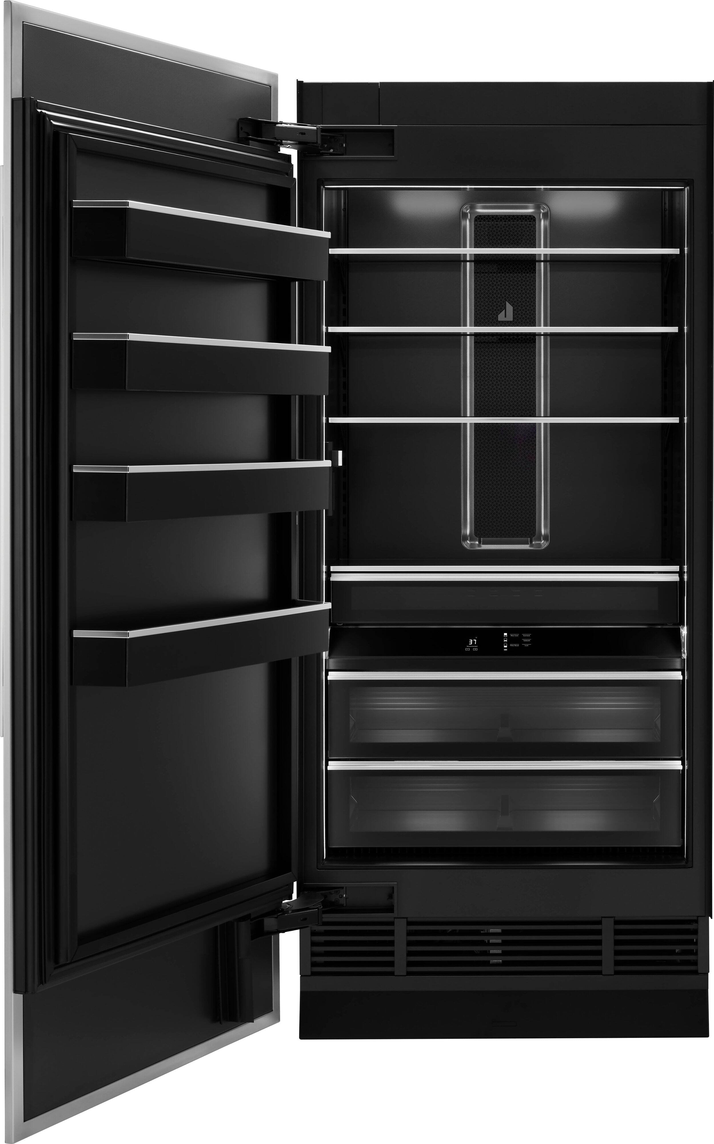 Alt View 1. JennAir - 20 Cu. Ft. Built-In Column Refrigerator - Custom Panel Ready.
