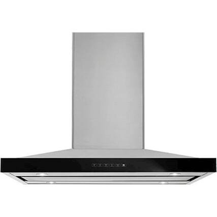 Front. JennAir - Pyramid Style 36" Externally Vented Range Hood - Lustre Stainless.