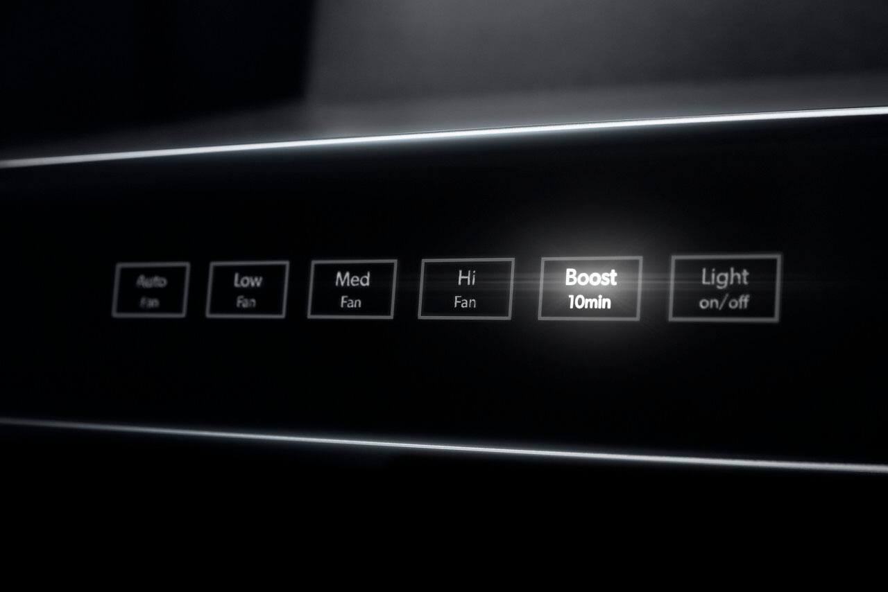 Alt View 12. JennAir - Pyramid Style 36" Externally Vented Range Hood - Lustre Stainless.