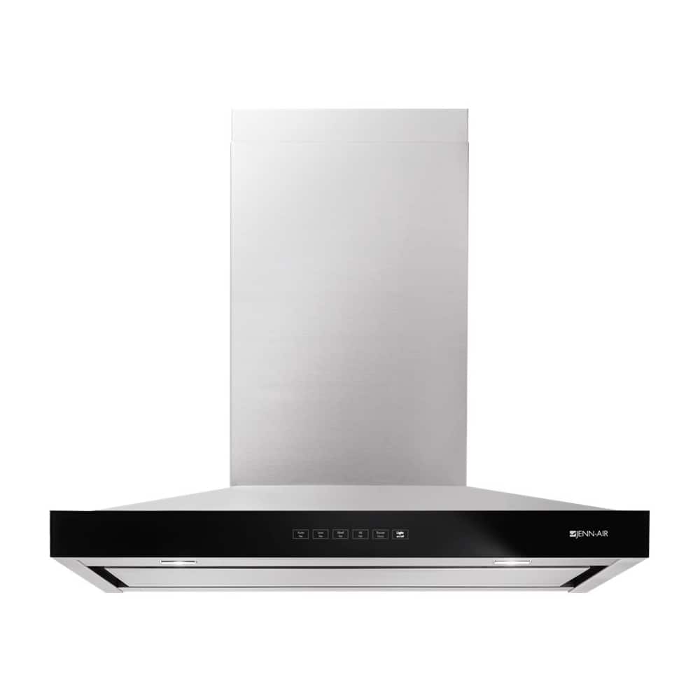 Front. JennAir - 36" Convertible Range Hood - Lustre Stainless.
