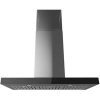 JennAir - 36 inches - Recirculating - Wall Range Hood - Lustre Stainless - Front_Zoom