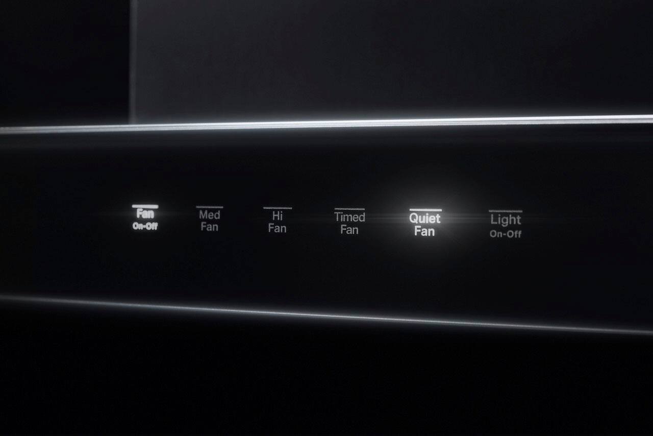 Alt View 13. JennAir - 36" Recirculating Range Hood - Lustre Stainless.