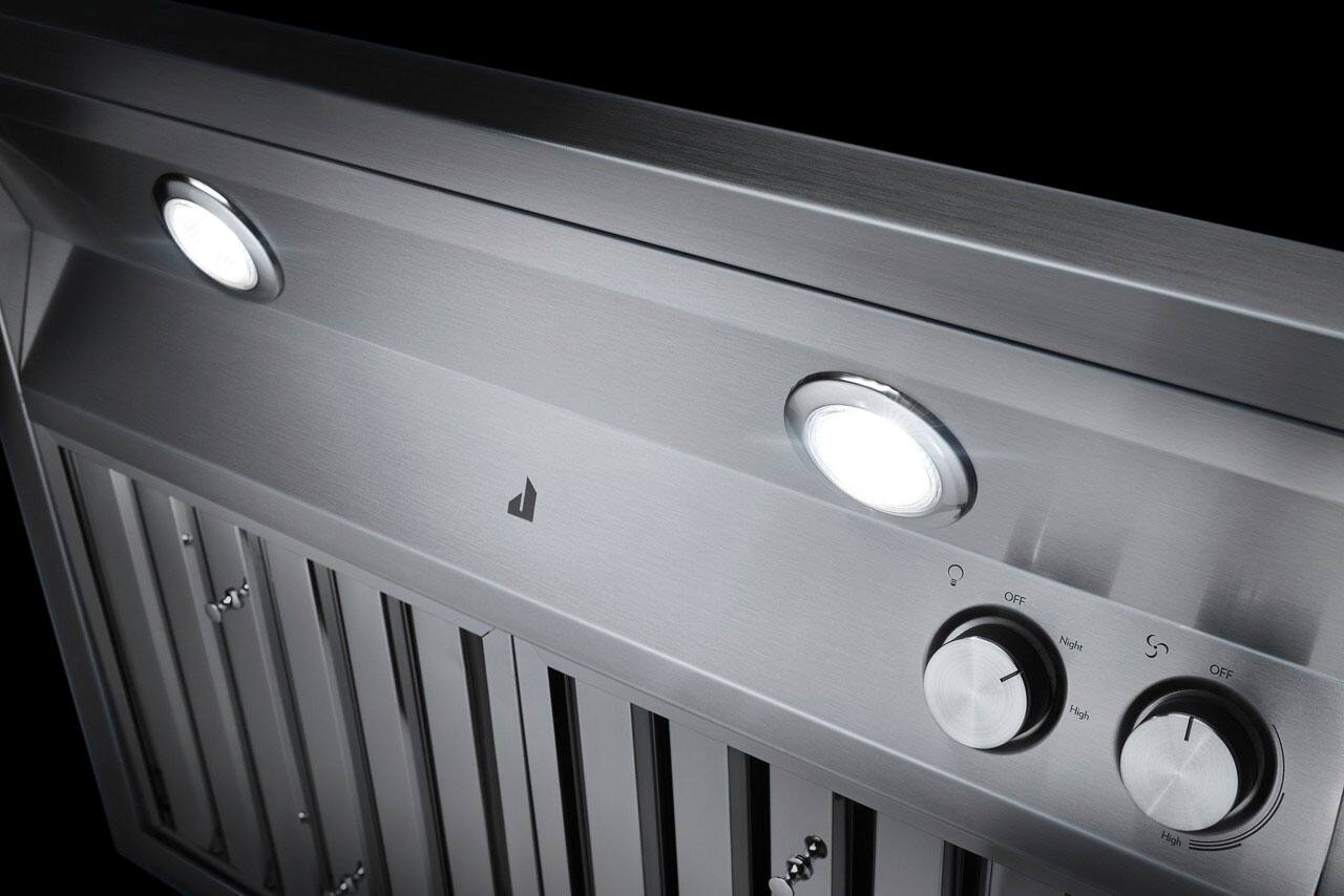 JennAir 36 inches Externally Vented Wall Range Hood Lustre Stainless