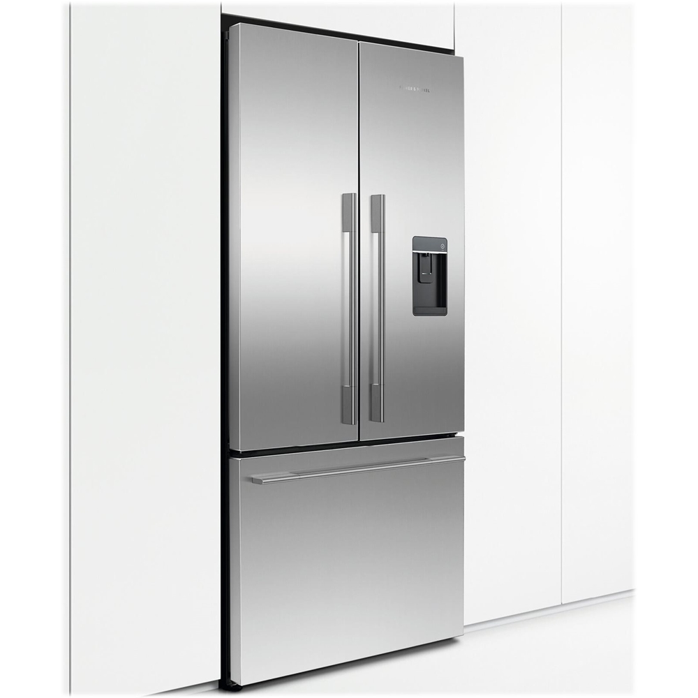 Left View: Door Panel Kit for Signature Kitchen Suite 24" Column Refrigerators - Stainless steel