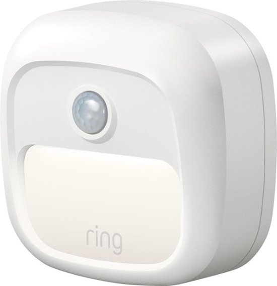Front Zoom. Ring - Smart Lighting Steplight - Battery Powered - White.