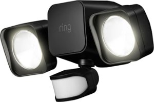 Ring - Smart Lighting Floodlight - Battery Powered - Black - Front_Zoom
