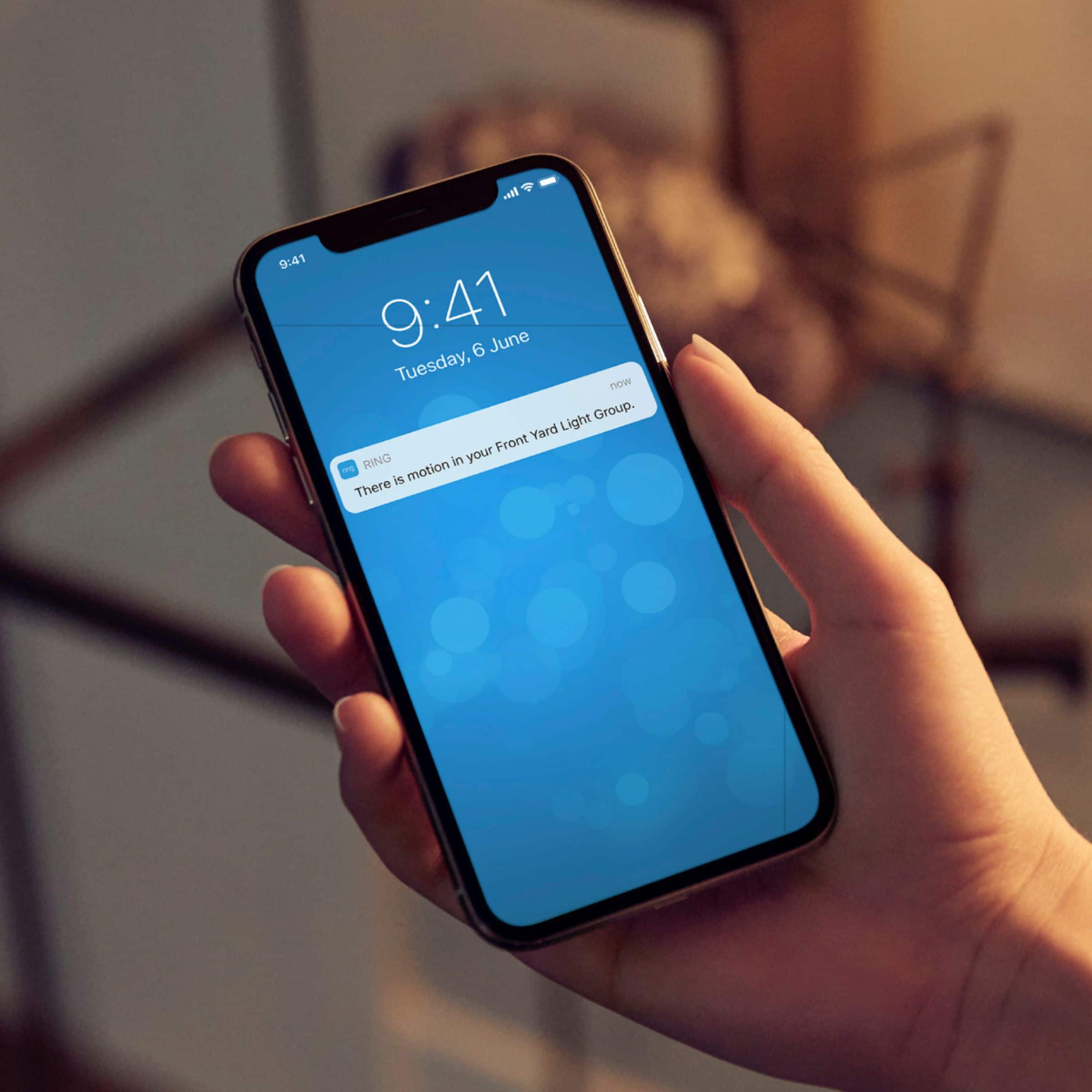 Alt View 12. Ring - Battery-Powered LED Smart Spotlight - White.