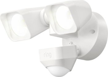 Ring - Smart Lighting Wired Floodlight - White - Front_Zoom