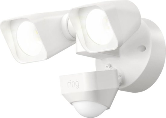 Front Zoom. Ring - Smart Lighting Wired Floodlight - White.
