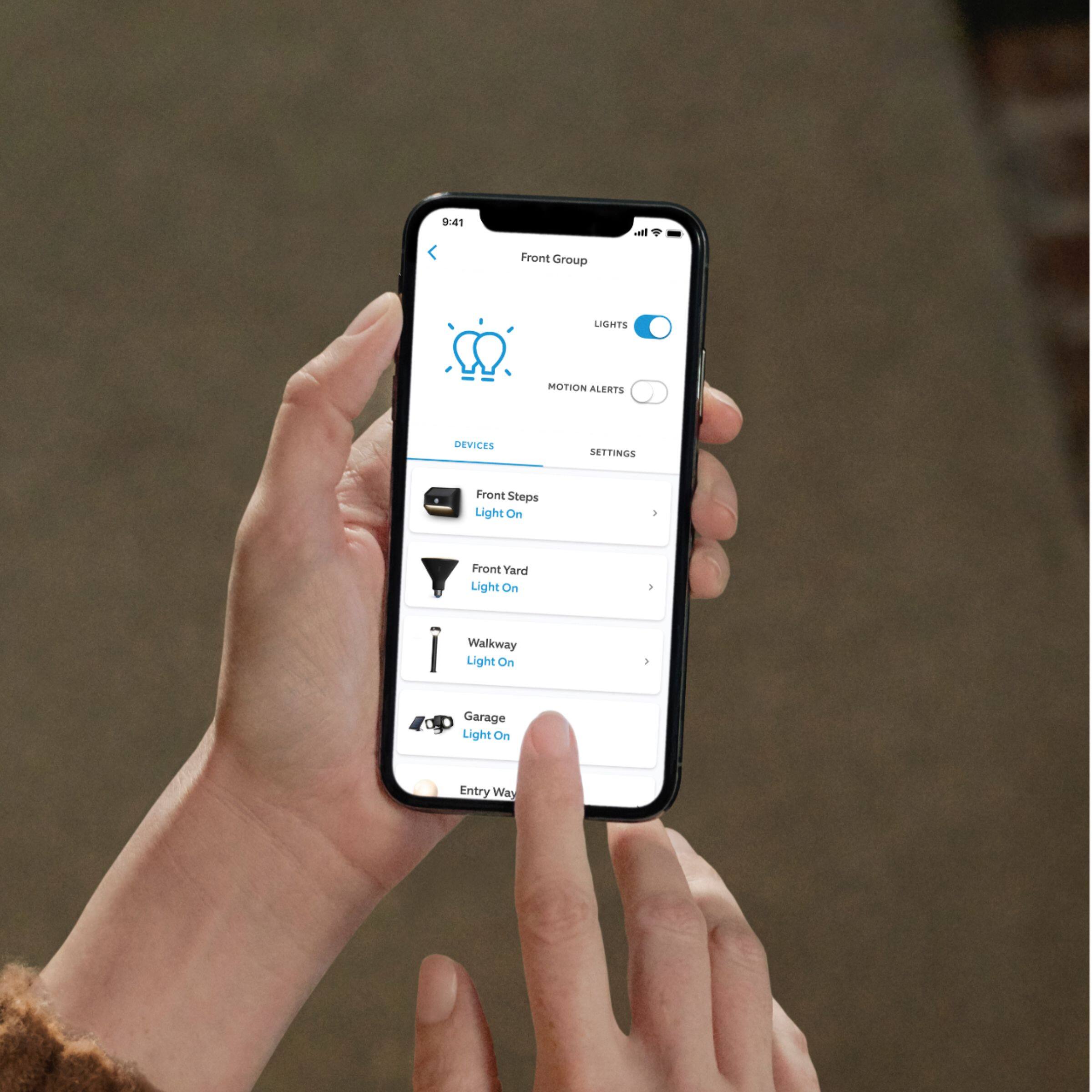 Alt View 13. Ring - Battery-Powered LED Smart Spotlight - Black.