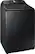 Angle. Samsung - 5.0 Cu. Ft. High-Efficiency Top Load Washer with Super Speed - Black Stainless Steel.