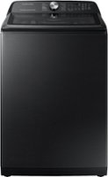Samsung - 5.0 Cu. Ft. High-Efficiency Top Load Washer with Super Speed - Black Stainless Steel - Front_Zoom