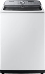 Samsung - 5.0 Cu. Ft. High-Efficiency Top Load Washer with Super Speed - White - Front_Zoom