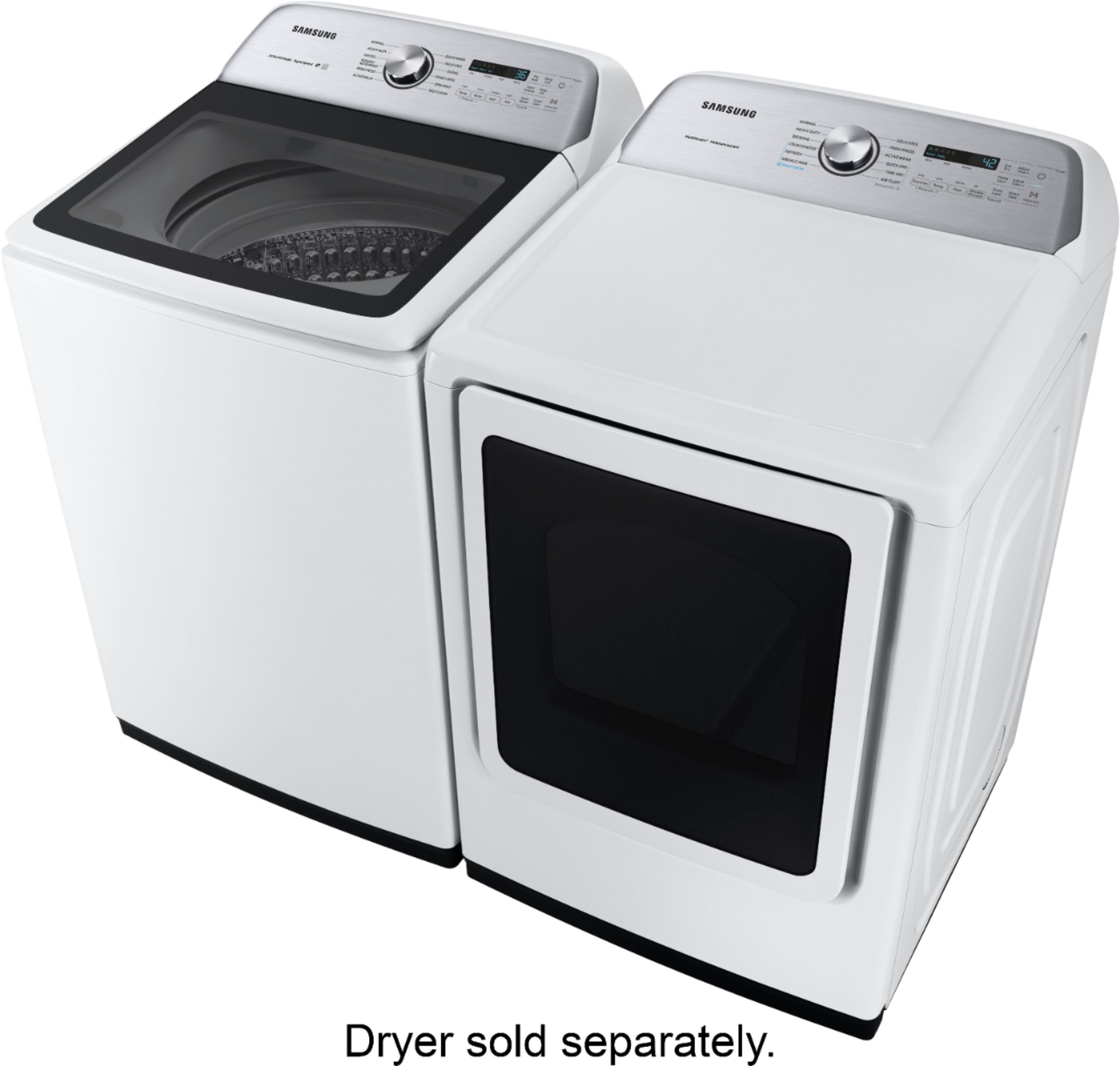 Samsung 5.0 Cu. Ft. High-Efficiency Top Load Washer with Active WaterJet  White WA50R5200AW/US - Best Buy