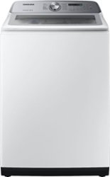 Samsung - 5.0 Cu. Ft. High-Efficiency Top Load Washer with Active WaterJet - White - Front_Zoom