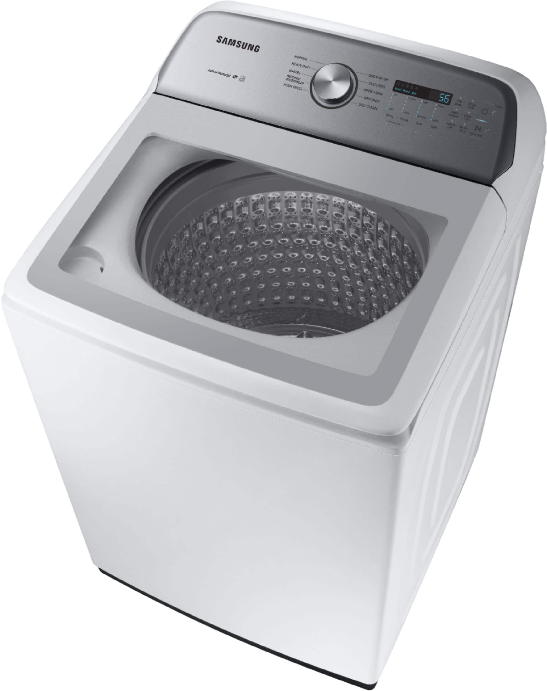 Alt View 17. Samsung - 5.0 Cu. Ft. High-Efficiency Top Load Washer with Active WaterJet - White.