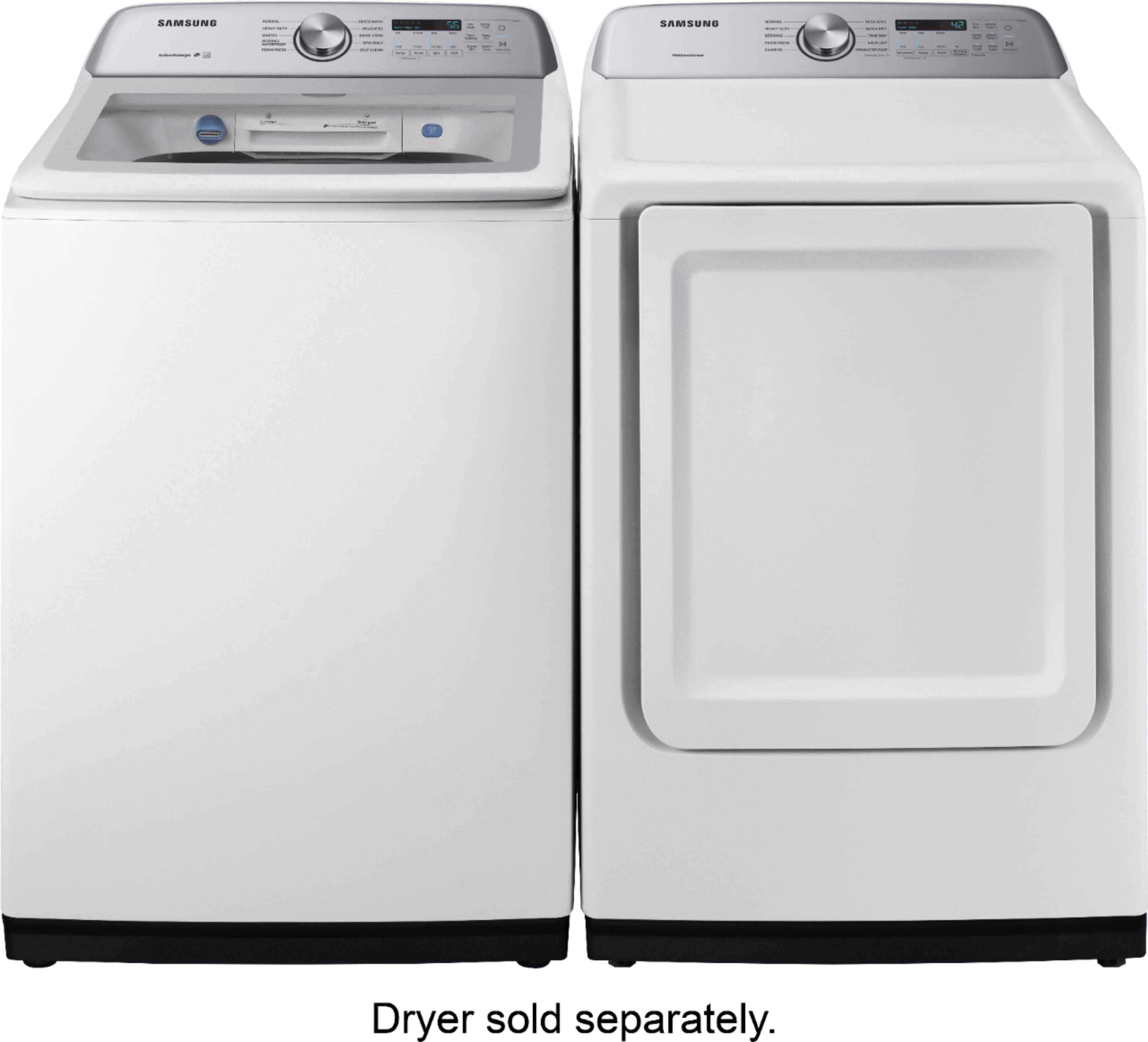 Alt View 28. Samsung - 5.0 Cu. Ft. High-Efficiency Top Load Washer with Active WaterJet - White.