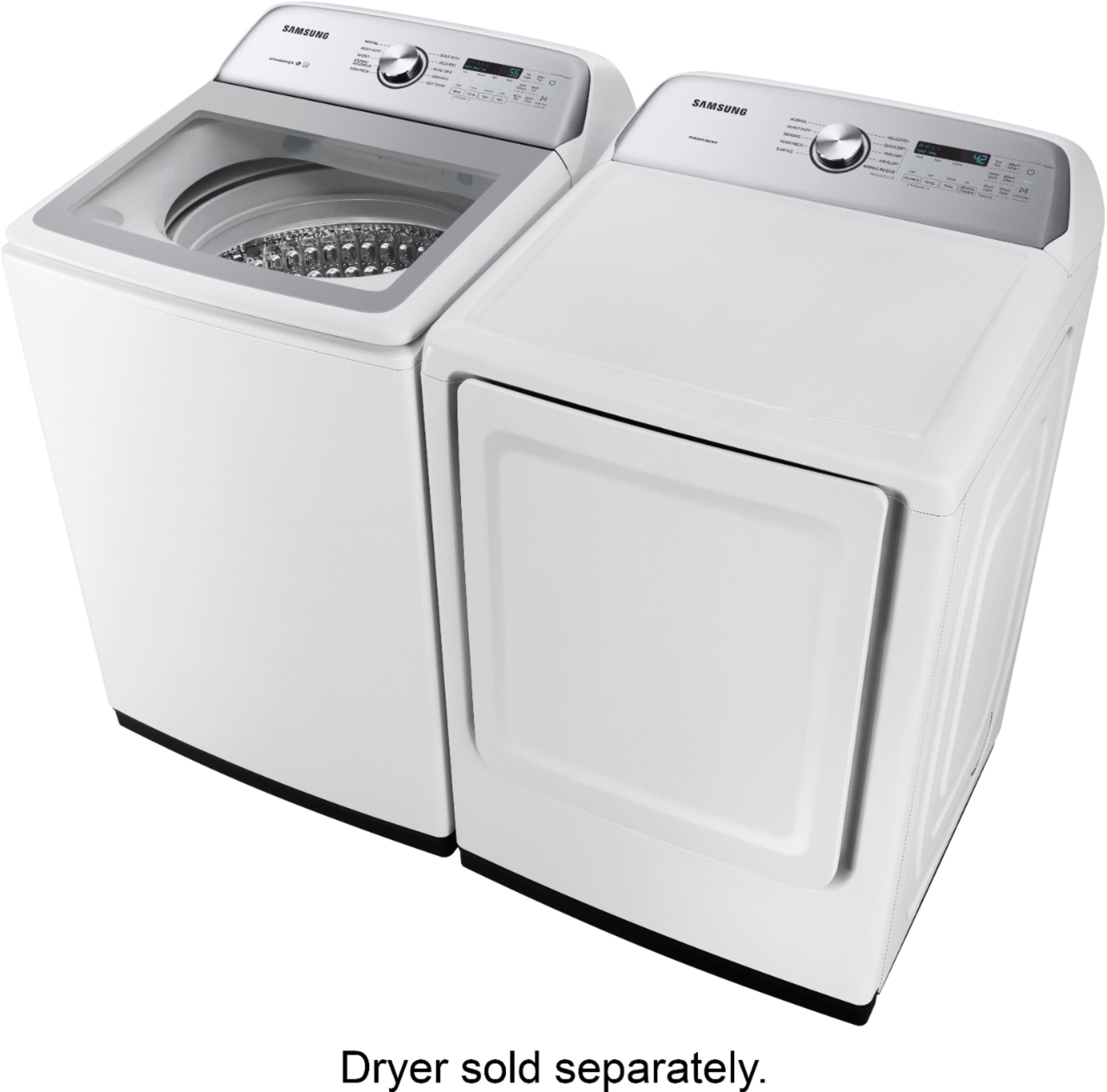 Alt View 29. Samsung - 5.0 Cu. Ft. High-Efficiency Top Load Washer with Active WaterJet - White.
