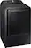 Angle. Samsung - 7.4 Cu. Ft. Electric Dryer with Steam and Sensor Dry - Black Stainless Steel.