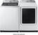 Alt View 26. Samsung - 7.4 Cu. Ft. Electric Dryer with 12 Cycles and Sensor Dry - White.