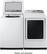 Alt View 27. Samsung - 7.4 Cu. Ft. Electric Dryer with 12 Cycles and Sensor Dry - White.