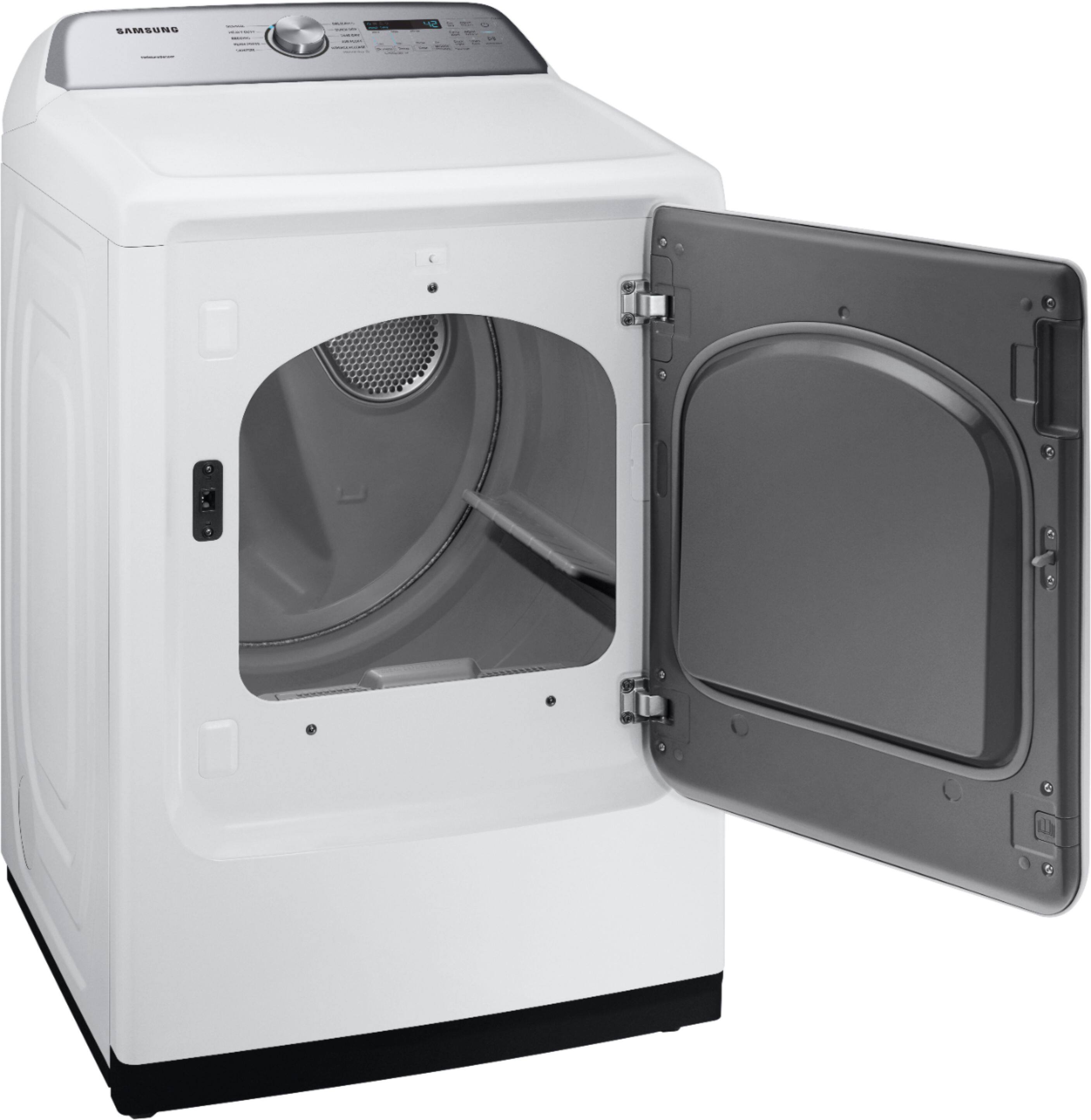 Alt View 2. Samsung - 7.4 Cu. Ft. Electric Dryer with Sensor Dry - White.