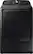 Front. Samsung - 7.4 Cu. Ft. Gas Dryer with Steam and Sensor Dry - Black Stainless Steel.