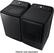 Alt View 25. Samsung - 7.4 Cu. Ft. Gas Dryer with Steam and Sensor Dry - Black Stainless Steel.