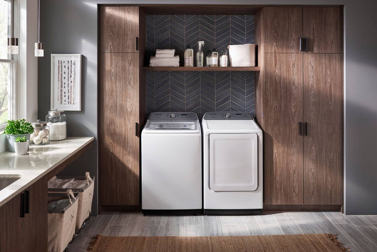 Alt View 24. Samsung - 7.4 Cu. Ft. Gas Dryer with Sensor Dry - White.