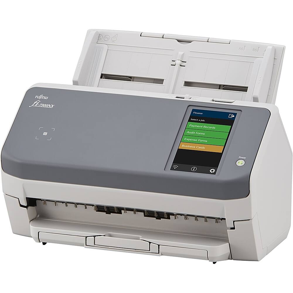 Alt View 11. Fujitsu - Fi 7300NX Wireless Document Duplex Scanner with Touchscreen - Gray/White.