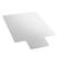 Front. Floortex - Executive Lipped Polycarbonate Chair Mat for Hard Floor 48 x 53 inches - Clear.
