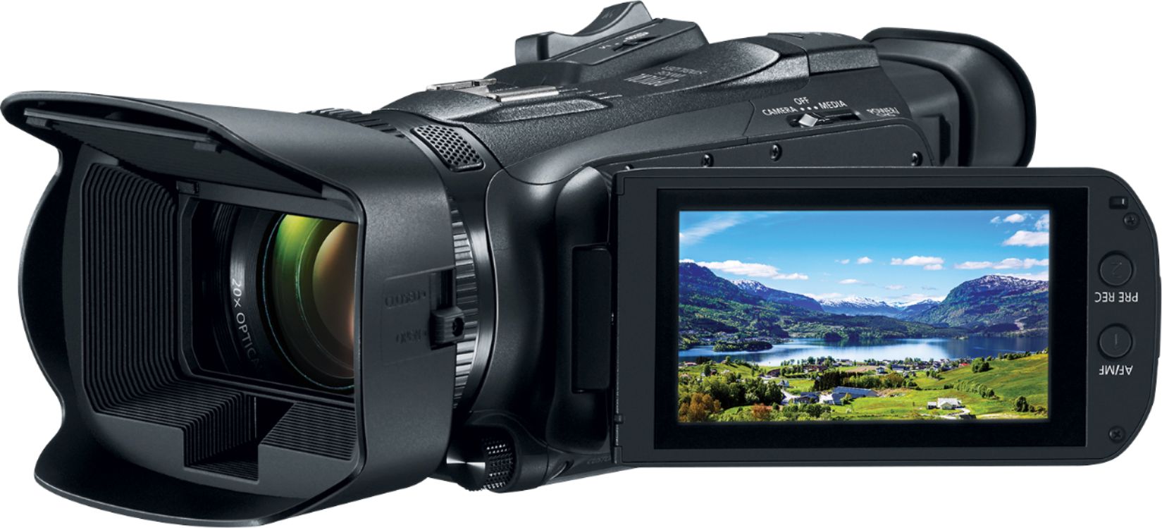 Angle View: Canon - VIXIA HF G50 4K Premium Camcorder - Black