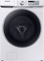 Samsung - 4.5 Cu. Ft. High Efficiency Stackable Smart Front Load Washer with Steam and Super Speed - White - Front_Standard