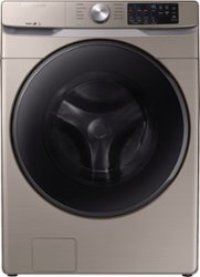 Samsung - 4.5 cu. ft. High Efficiency Stackable Front Load Washer with Steam - Champagne - Front_Zoom