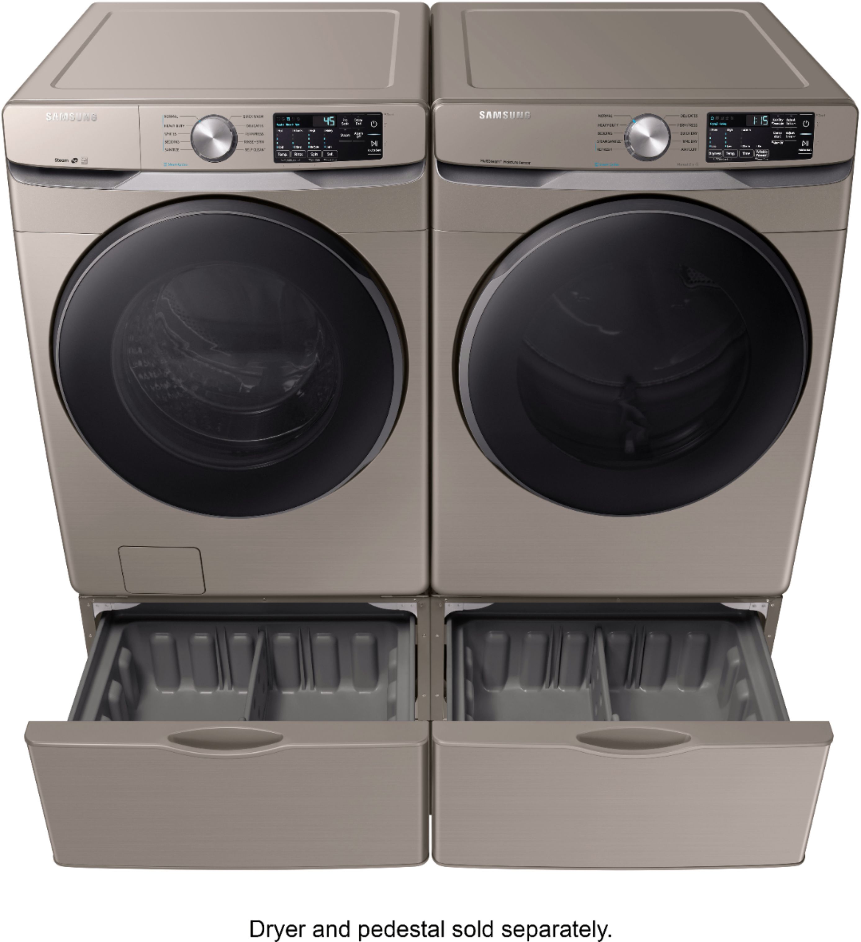 Samsung - 4.5 cu. ft. High Efficiency Stackable Front Load Washer with