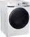 Angle. Samsung - 4.5 Cu. Ft. High-Efficiency Stackable Front Load Washer with Steam and Self Clean+ - White.