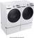 Alt View 23. Samsung - 4.5 Cu. Ft. High-Efficiency Stackable Front Load Washer with Steam and Self Clean+ - White.